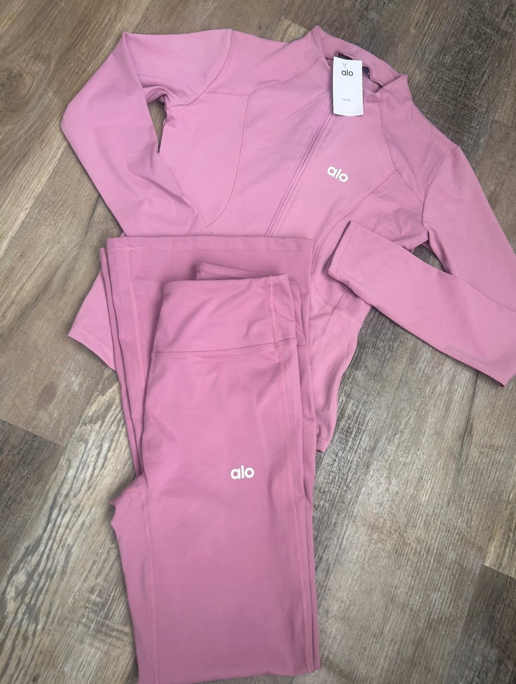 Pink alo gym set