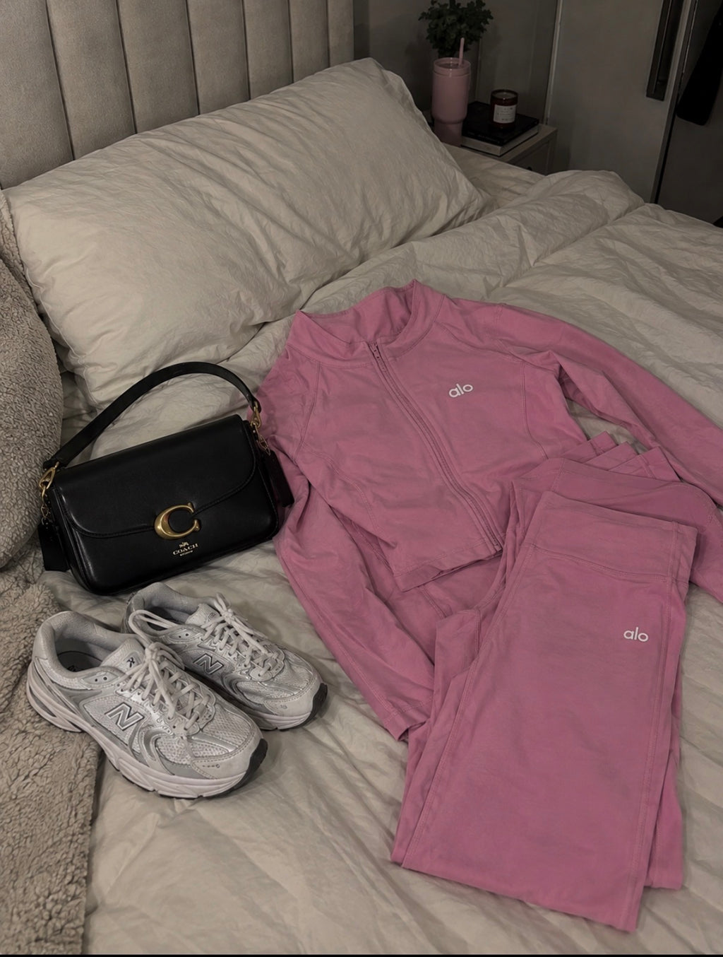 Pink alo gym set