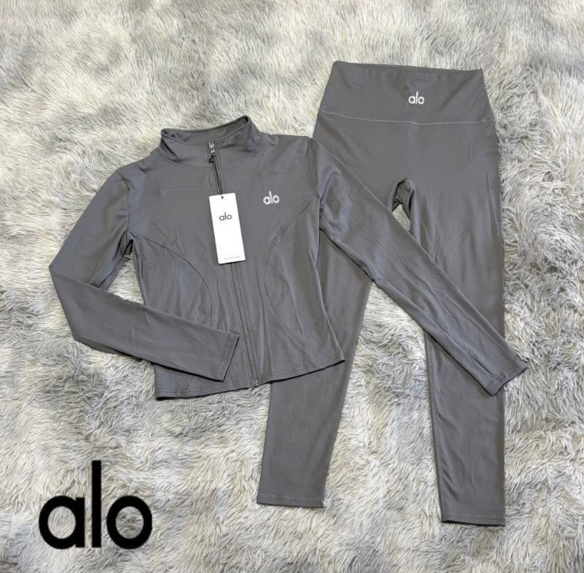 Grey Alo Gym Set