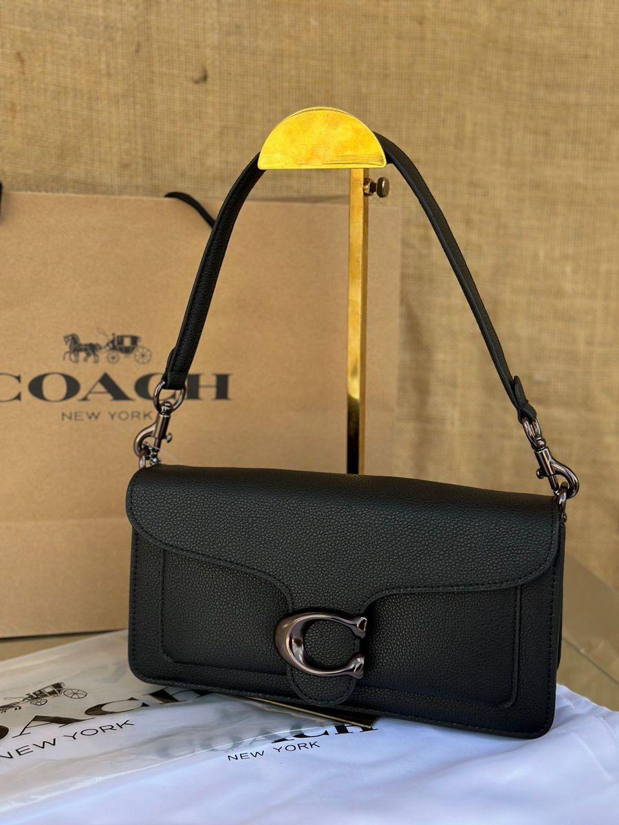 Coach-Inspired Structured Shoulder Bag