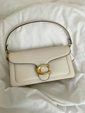 Coach-Inspired Signature Shoulder Bag
