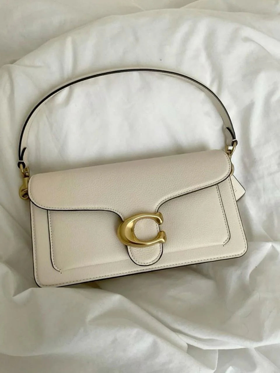 Coach-Inspired Signature Shoulder Bag