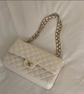 Vintage-Inspired Quilted Shoulder Bag